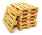 Stack of wooden shipping pallets