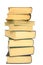 Stack of yellowed books