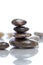 Stacked and balanced smooth stones