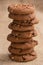 Stacked brown Cookies