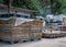 Stacked Carboard Boxes ready for recycling