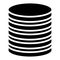 Stacked circles symbol. Archive, webhosting, file-sharing icon