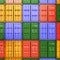Stacked Colorful Cargo Containers Industrial and Transportation