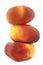 Stacked flat nectarines