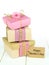 Stacked gifts with Happy Mother\'s Day tag