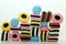 Stacked liquorice all sorts