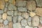 Stacked natural field rock wall background