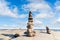 Stacked Rocks balancing, stacking with precision.