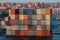 Stacked shipping containers in port in Florida