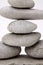 Stacked smooth stones