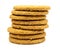 Stacked wholemeal cookies