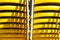 Stacked Yellow Chairs Close-up