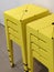 Stacked Yellow Stools