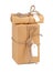 Stacking parcels boxes with kraft paper,isolated