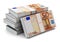 Stacks of 50 Euro banknotes