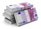 Stacks of 500 Euro banknotes