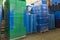 Stacks of recyclable shipping boxes