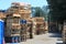 Stacks of wooden pallets