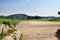 Stadium in Ancient Olympia archaeological site in Greece