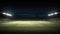 Stadium Floodlights Illuminating An Empty Sports Field. Generative AI