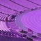 Stadium. Minimal creative colours purple art