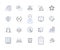 Staff deployment line icons collection. Allocation, Assigning, Deployment, Dispatch, Arrangement, Positioning, Shifting