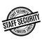 Staff Security rubber stamp