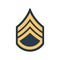 Staff sergeant SSG soldier military rank insignia