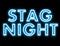 Stag night neon sign