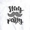 Stag party lettering