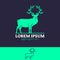 Stag symbol vector illustration majestic animal