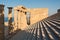 Stage and columns of the ancient acropolis