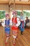 Ð¾n stage are dancers and singers, actors, chorus members, dancers of corps de ballet, soloists of the Ukrainian Cossack ensemble