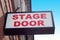 Stage door entrance sunny day