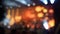 Stage lights at the music festival, defocused background