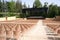 Stage, open-air auditorium, Alhambra, Granada, Spain