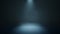 Stage white smoke spotlight background. 3D illustration