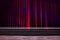 Stage wood and red curtains