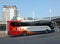 a stagecoach express coach waiting in leeds bus station in west yorkshire