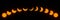 Stages of Partial Solar Eclipse on August 21, 2017