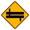 Staggered Junction Traffic Road Sign,Vector Illustration, Isolate On White Background Label. EPS10