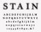 Stain font one