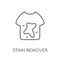 stain remover linear icon. Modern outline stain remover logo con