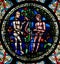 Stained Glass - Adam and Eve