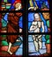 Stained Glass - Baptism of Jesus by Saint John the Baptist