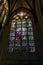 Stained glass in the cathedral the Dutch city of Den Bosch