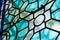 Stained Glass Closeup Religious Church Indoors Black Contrast Te