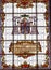 Stained Glass Coat Arms Basilica Santa Iglesia Collegiata Madrid Spain
