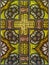Stained Glass Cross Window Panel