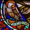 Stained Glass of the the Eagle - Saint John the Evangelist